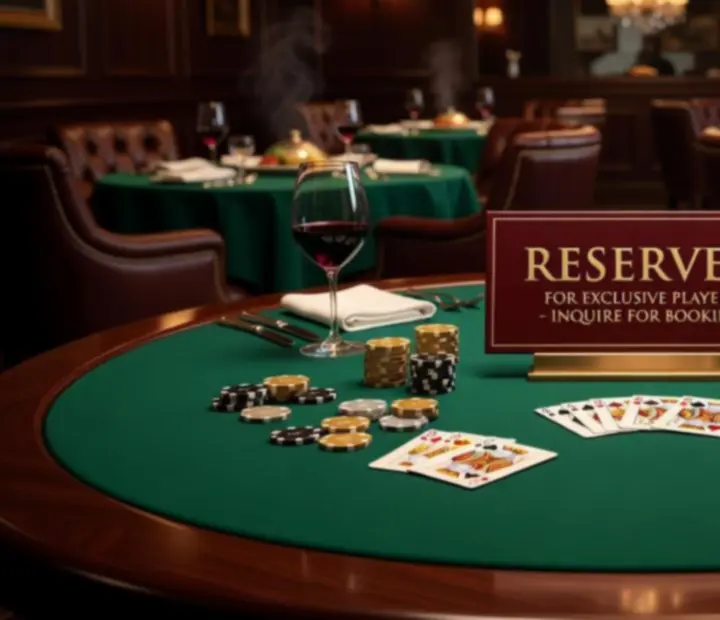 Asztalfoglalás poker estre elegáns éttermi környezetben